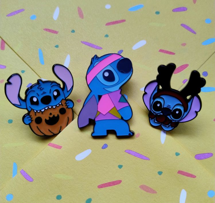 Set Stitch Enamel Pins Set product image